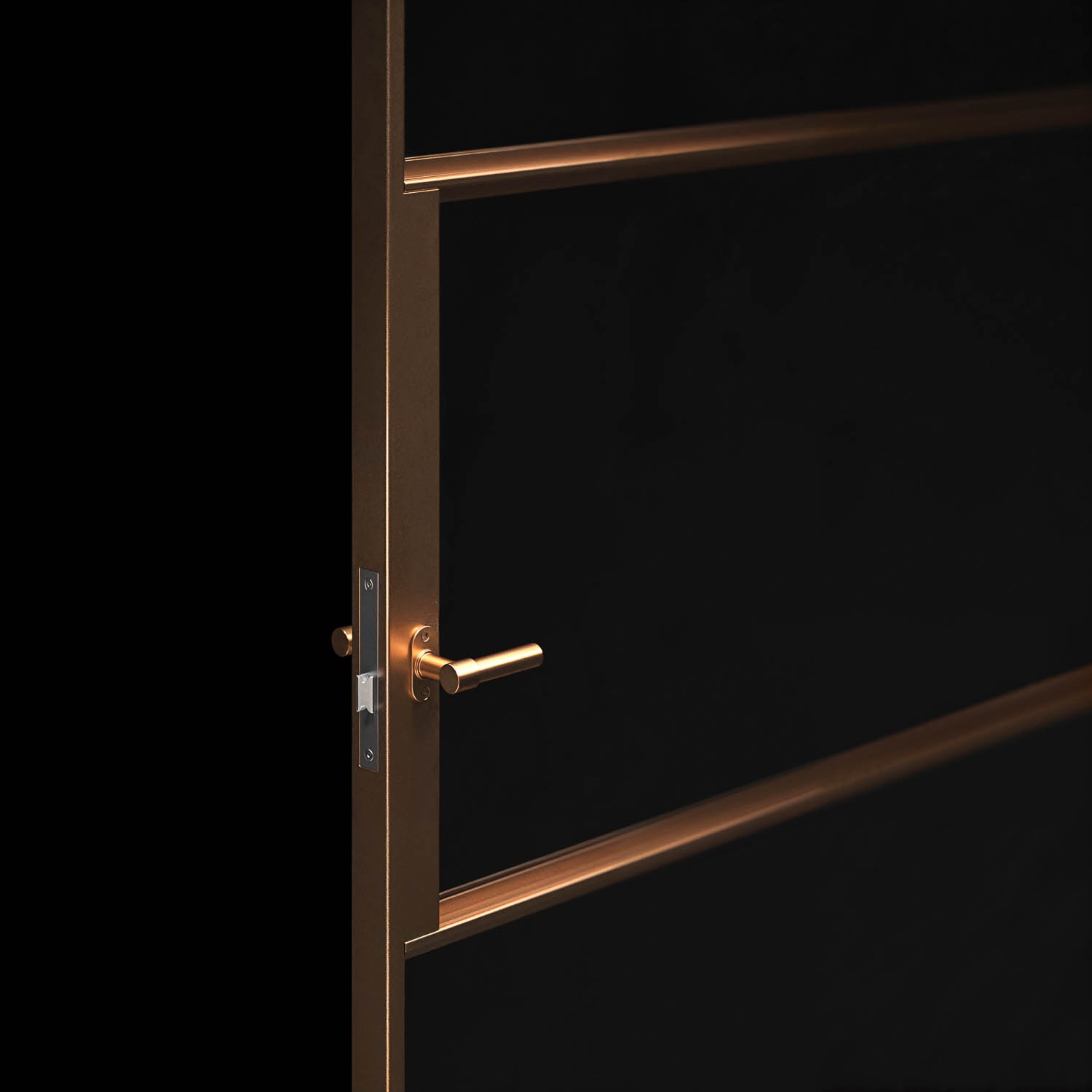 G5XL Piet Handle - a lever handle suitable for fire-rated internal steel glazed doors