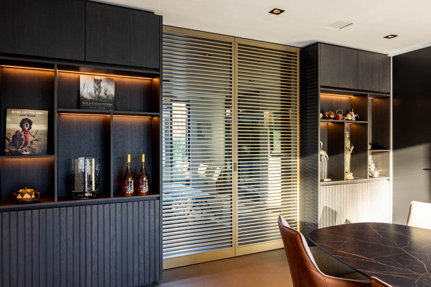 Glemore steel glazed door design in a dining room