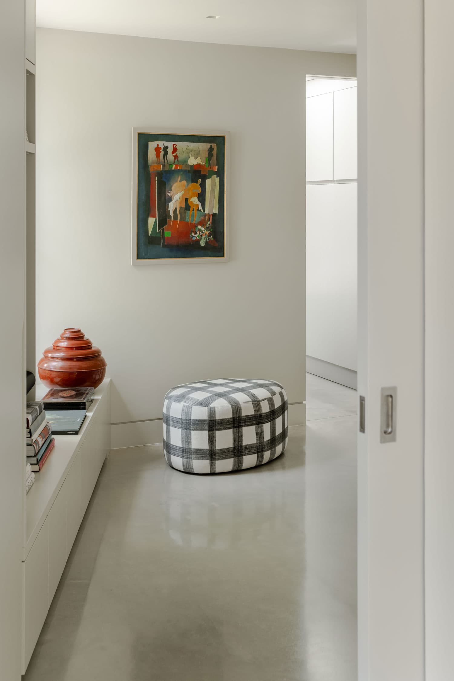 Envo Slide fire resistant pocket door in a minimal interior by Or Studio