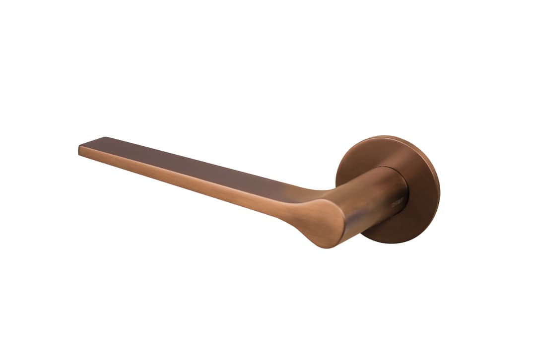 Courtfield mid bronze PVD finish lever handle