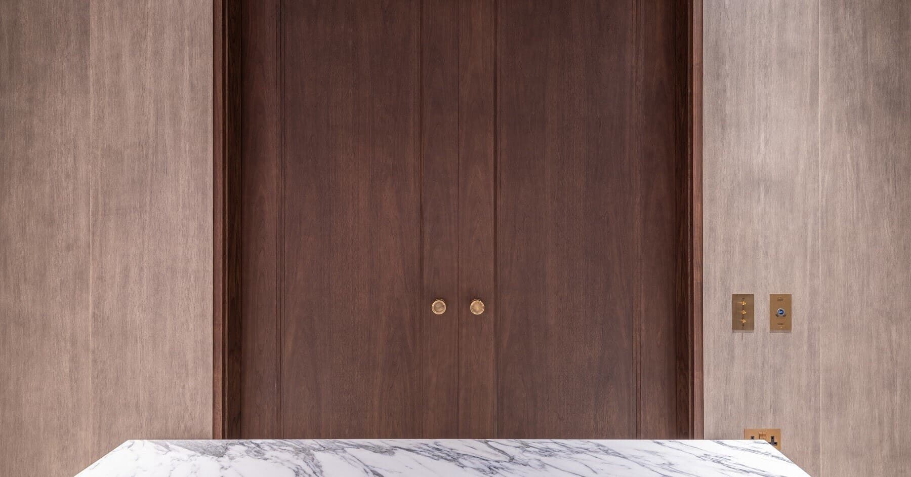 How to install socket boxes in pocket doors