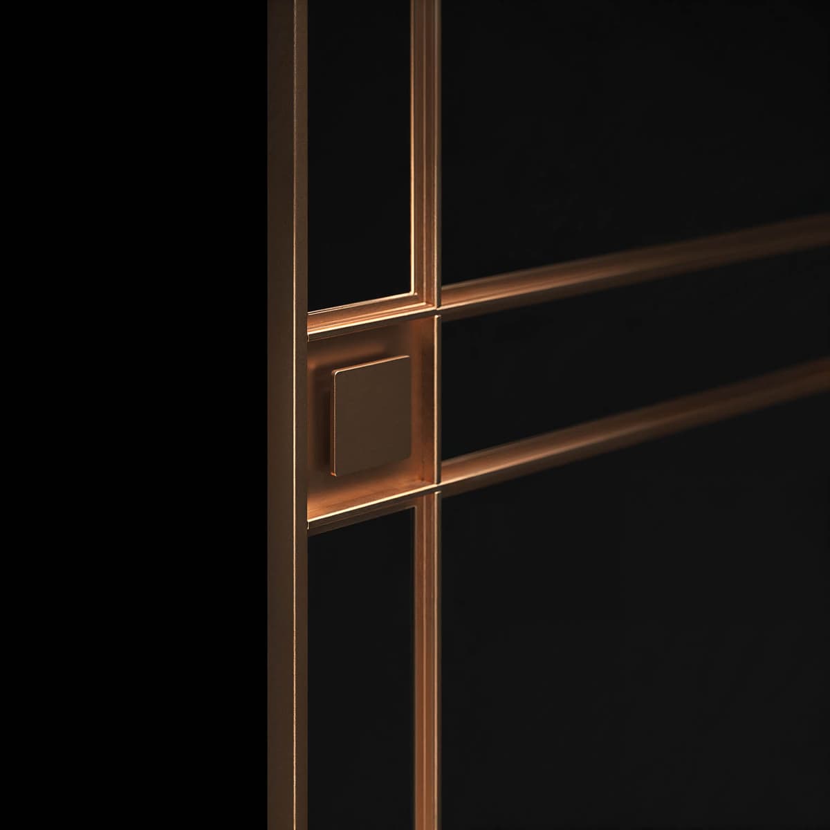 G9 Square handle for steel glazed interior doors