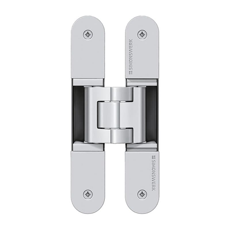 A 3D adjustable, concealed hinge for doors up to 80kg