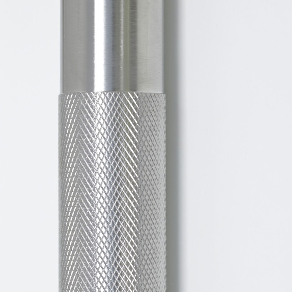 EPH1001 / EPH1002 / EPH1003 pull handle with knurled texture in a satin stainless steel finish